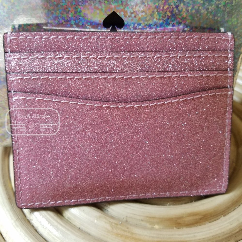 Kate Spade Small Boxed Slim Card Holder Pink - Picture 7 of 11